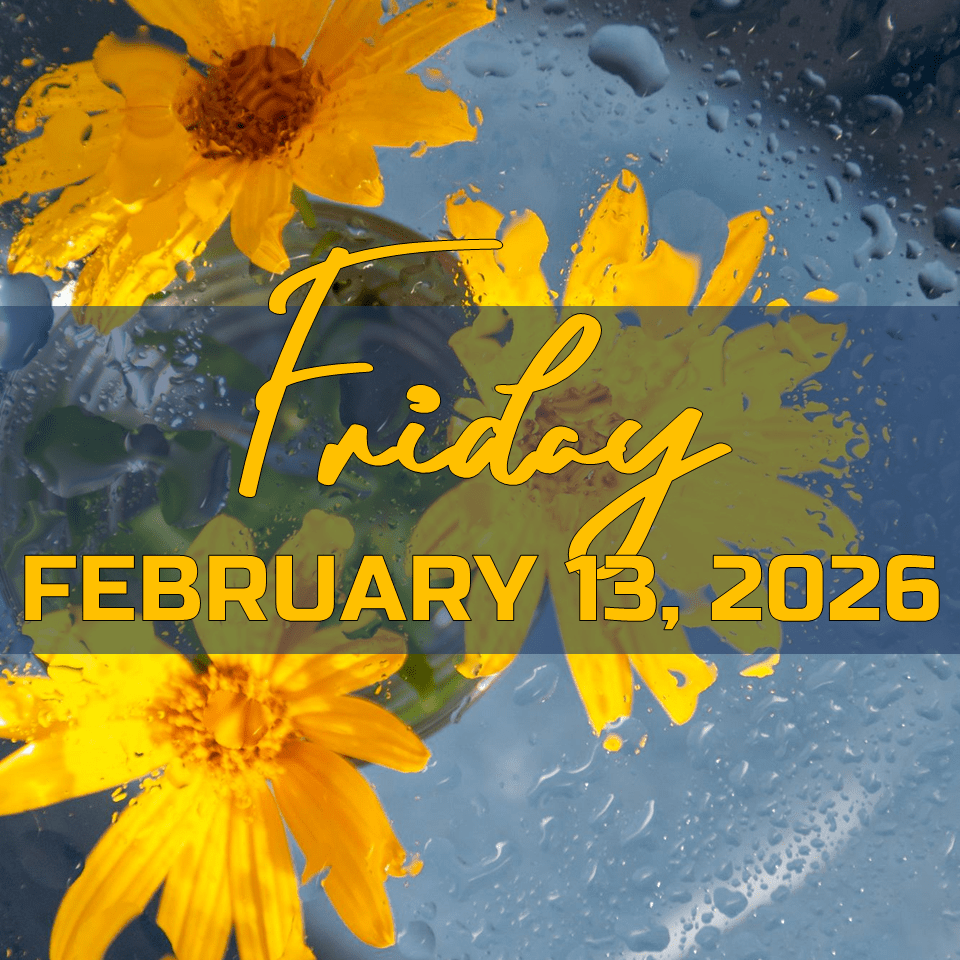 FRIDAY, FEBRUARY 13,&nbsp;2026