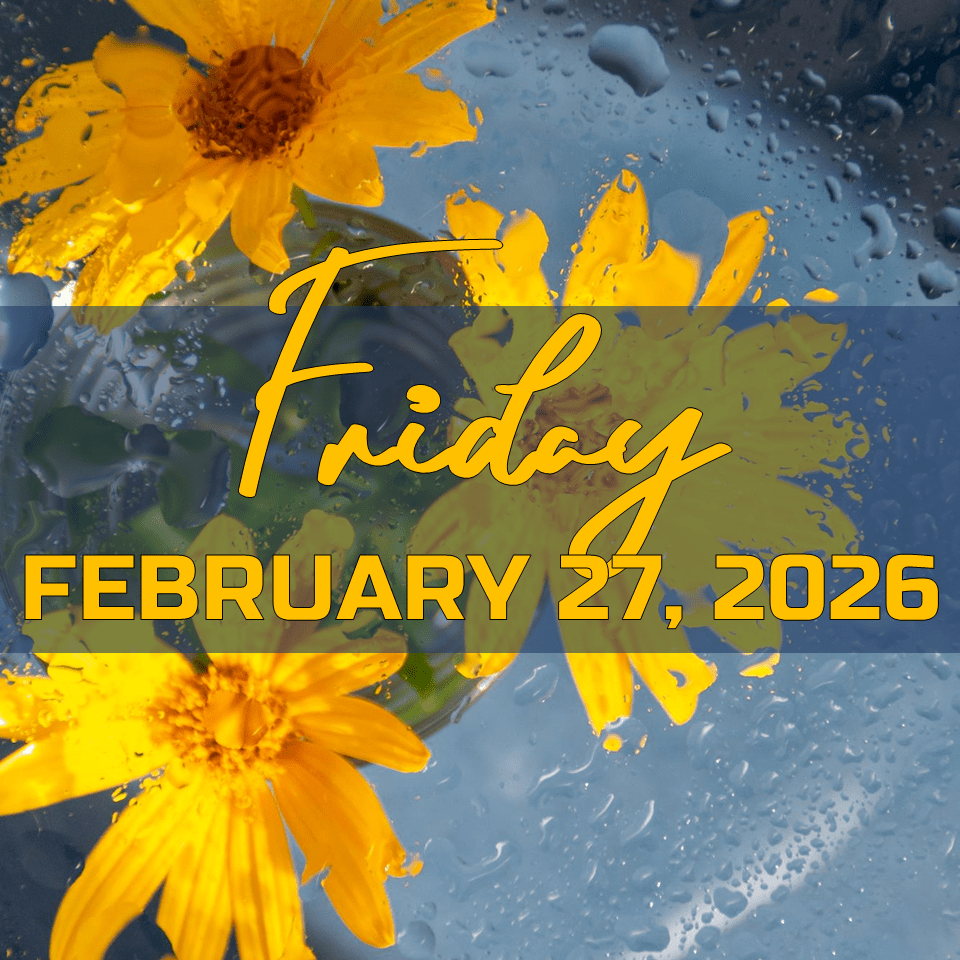 FRIDAY, FEBRUARY 27,&nbsp;2026