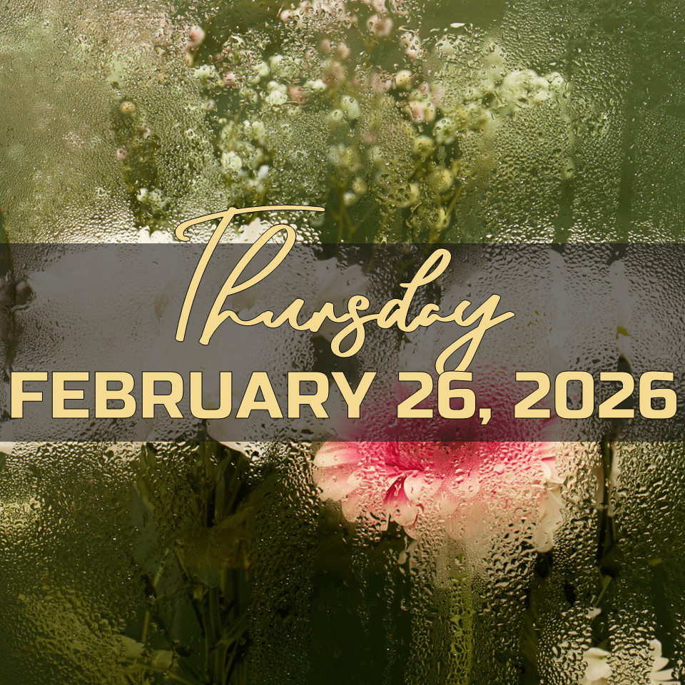 THURSDAY, FEBRUARY 26,&nbsp;2026